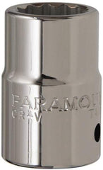 Paramount - 3/4" Drive, Standard Hand Socket - 12 Points, 2" OAL, Steel, Chrome Finish - A1 Tooling