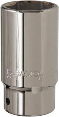 Paramount - 1-3/8", 3/4" Drive, Deep Hand Socket - 6 Points, 3-1/2" OAL, Steel, Chrome Finish - A1 Tooling