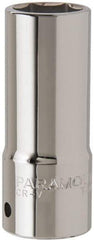 Paramount - 15/16", 3/4" Drive, Deep Hand Socket - 6 Points, 3-1/2" OAL, Steel, Chrome Finish - A1 Tooling