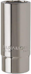 Paramount - 1-1/16", 3/4" Drive, Deep Hand Socket - 6 Points, 3-1/2" OAL, Steel, Chrome Finish - A1 Tooling