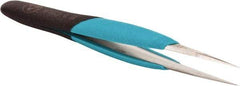 Erem - 5-1/2" OAL 3C-SA Ergonomic Tweezers - Straight, High Precision Tips - A1 Tooling