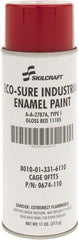 Ability One - Red, Gloss, Enamel Spray Paint - 8 to 10 Sq Ft per Can, 11 oz Container - A1 Tooling