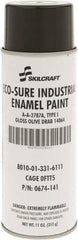 Ability One - Olive Drab, Gloss, Enamel Spray Paint - 8 to 10 Sq Ft per Can, 11 oz Container - A1 Tooling