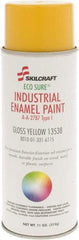 Ability One - Yellow, Gloss, Enamel Spray Paint - 8 to 10 Sq Ft per Can, 11 oz Container - A1 Tooling