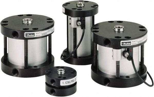 Parker - 1" Stroke x 2-1/2" Bore Single Acting Air Cylinder - 1/4 Port, 1/2-20 Rod Thread, -10 to 200°F - A1 Tooling