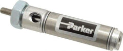 Parker - 1" Stroke x 3/4" Bore Double Acting Air Cylinder - 1/8 Port, 1/4-28 Rod Thread, 250 Max psi, 14 to 140°F - A1 Tooling