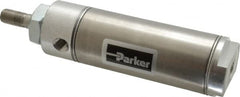 Parker - 2" Stroke x 1-1/2" Bore Double Acting Air Cylinder - 1/8 Port, 7/16-20 Rod Thread, 250 Max psi, 14 to 140°F - A1 Tooling