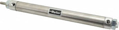 Parker - 8" Stroke x 1-1/16" Bore Double Acting Air Cylinder - 1/8 Port, 5/16-24 Rod Thread, 250 Max psi, 14 to 140°F - A1 Tooling