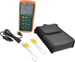 Extech - -200 to 1999.9°F, Temp Recorder - Dual Input Datalogging Thermometer - A1 Tooling