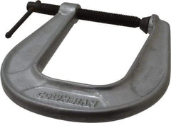 Wilton - Light-Duty 2-1/2" Max Opening, 4-3/4" Throat Depth, Ductile Iron Standard C-Clamp - 1,600 Lb Capacity, 0" Min Opening, Extra Deep Throat - A1 Tooling