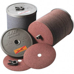 Sait - 4-1/2" Diam 7/8" Hole 36 Grit Fiber Disc - Very Coarse Grade, Zirconia Alumina, Series 3Z - A1 Tooling