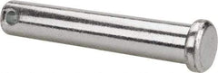 Made in USA - 7/16" Pin Diam, 2-1/2" OAL, Standard Clevis Pin - 5/32" Hole, 2-11/32" Usable Length, Zinc-Plated Steel - A1 Tooling