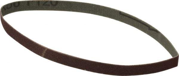 Tru-Maxx - 3/8" Wide x 13" OAL, 120 Grit, Aluminum Oxide Abrasive Belt - Aluminum Oxide, Fine, Coated - A1 Tooling