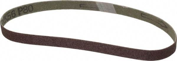 Tru-Maxx - 1/2" Wide x 18" OAL, 80 Grit, Aluminum Oxide Abrasive Belt - Aluminum Oxide, Medium, Coated - A1 Tooling