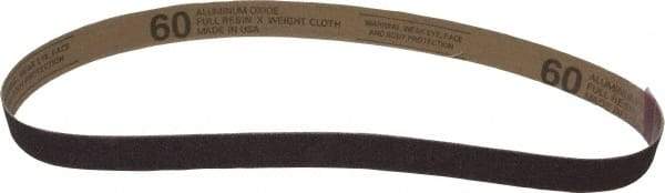 Tru-Maxx - 1" Wide x 30" OAL, 60 Grit, Aluminum Oxide Abrasive Belt - Aluminum Oxide, Medium, Coated - A1 Tooling