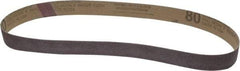 Tru-Maxx - 1" Wide x 30" OAL, 80 Grit, Aluminum Oxide Abrasive Belt - Aluminum Oxide, Medium, Coated - A1 Tooling