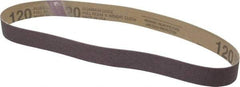 Tru-Maxx - 1" Wide x 30" OAL, 120 Grit, Aluminum Oxide Abrasive Belt - Aluminum Oxide, Fine, Coated - A1 Tooling