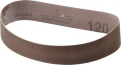 Tru-Maxx - 1-1/2" Wide x 18-15/16" OAL, 120 Grit, Aluminum Oxide Abrasive Belt - Aluminum Oxide, Fine, Coated - A1 Tooling