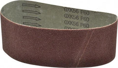 Tru-Maxx - 3" Wide x 21" OAL, 60 Grit, Aluminum Oxide Abrasive Belt - Aluminum Oxide, Medium, Coated - A1 Tooling