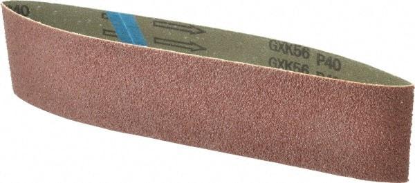 Tru-Maxx - 3" Wide x 24" OAL, 40 Grit, Aluminum Oxide Abrasive Belt - Aluminum Oxide, Coarse, Coated - A1 Tooling