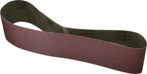 Tru-Maxx - 4" Wide x 48" OAL, 80 Grit, Aluminum Oxide Abrasive Belt - Aluminum Oxide, Medium, Coated - A1 Tooling