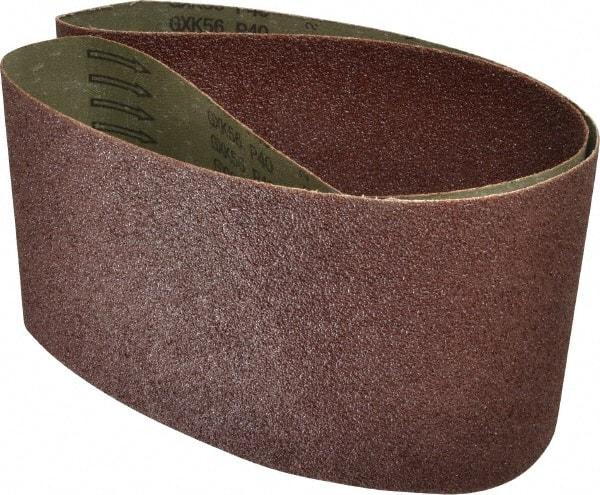 Tru-Maxx - 6" Wide x 54" OAL, 40 Grit, Aluminum Oxide Abrasive Belt - Aluminum Oxide, Coarse, Coated - A1 Tooling