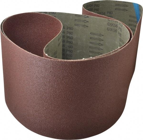 Tru-Maxx - 8" Wide x 107" OAL, 60 Grit, Aluminum Oxide Abrasive Belt - Aluminum Oxide, Medium, Coated - A1 Tooling