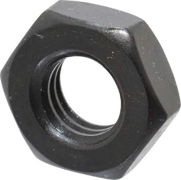 Gibraltar - 1/2-13 UNC Alloy Steel Right Hand Heavy Hex Jam Nut - 7/8" Across Flats, 19/64" High, Black Oxide Finish - A1 Tooling