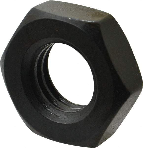 Gibraltar - 5/8-11 UNC Alloy Steel Right Hand Heavy Hex Jam Nut - 1-1/16" Across Flats, 23/64" High, Black Oxide Finish - A1 Tooling