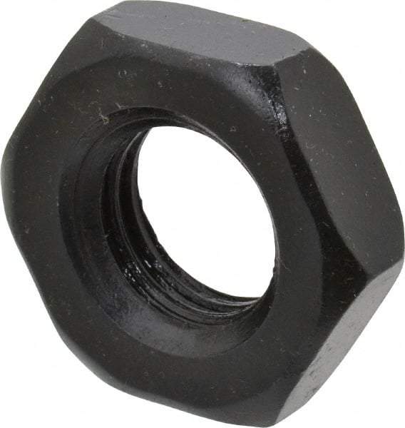 Gibraltar - 3/4-10 UNC Alloy Steel Right Hand Heavy Hex Jam Nut - 1-1/4" Across Flats, 27/64" High, Black Oxide Finish - A1 Tooling