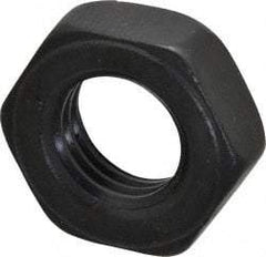 Gibraltar - 1-8 UNC Alloy Steel Right Hand Heavy Hex Jam Nut - 1-5/8" Across Flats, 35/64" High, Black Oxide Finish - A1 Tooling