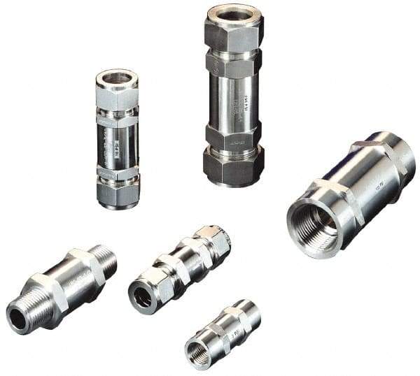 Ham-Let - 1/2" Stainless Steel Check Valve - Inline, MNPT x MNPT, 3,000 WOG - A1 Tooling