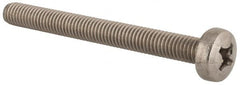 Value Collection - M6x1.00 Metric Coarse, 60mm Length Under Head Phillips Drive Machine Screw - Pan Head, Grade 18-8 & A2 Stainless Steel, Uncoated, Without Washer - A1 Tooling