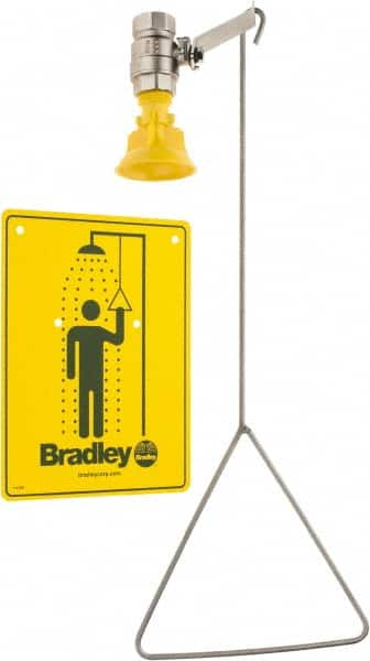 Bradley - Plumbed Drench Showers Mount: Vertical Shower Head Material: Plastic - A1 Tooling