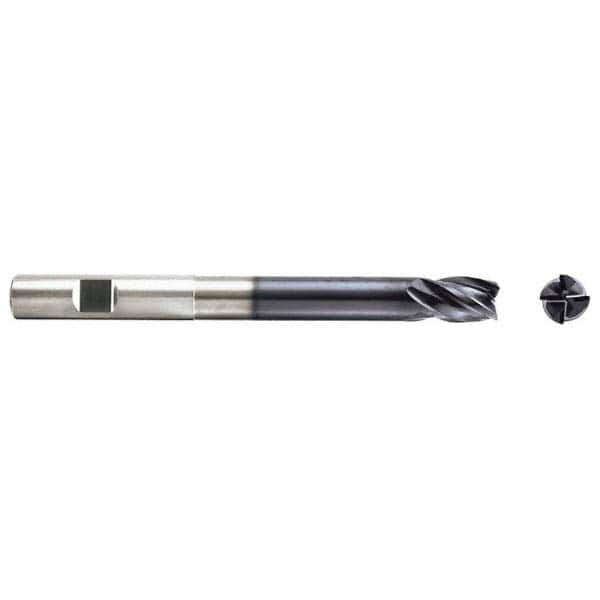 Niagara Cutter - 7/16" Diam 4 Flute Solid Carbide 0.02" Corner Radius End Mill - A1 Tooling