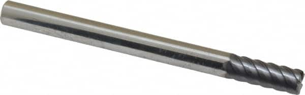 Niagara Cutter - 1/4", 6 Flute, Solid Carbide, 0.02" Corner Radius End Mill - 3" OAL, 45° Helix, 5/8" LOC - A1 Tooling