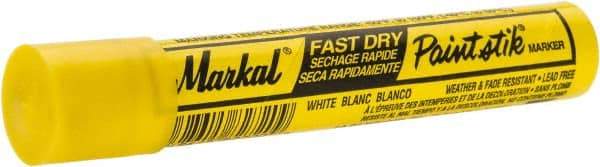 Markal - White Paint Marker - Round Crayon Tip, Alcohol Base Ink - A1 Tooling