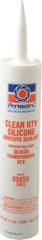 Permatex - 11 oz Cartridge Clear RTV Silicone Joint Sealant - -75 to 400°F Operating Temp, 24 hr Full Cure Time - A1 Tooling