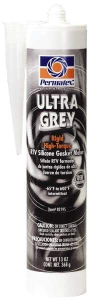 Permatex - 13 oz Gasket Maker - -65 to 650°F, Gray, Comes in Cartridge - A1 Tooling