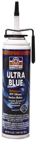 Permatex - 9-1/2 oz Gasket Maker - -65 to 500°F, Blue, Comes in PowerBead Pressurized Can - A1 Tooling