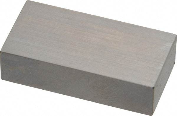 Mitutoyo - 0.7" Rectangular Steel Gage Block - Accuracy Grade 0, Includes Certificate of Inspection - A1 Tooling