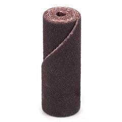 Superior Abrasives - Straight Cartridge Rolls; Maximum Roll Diameter (Inch): 1/2 ; Overall Length (Inch): 1-1/2 ; Abrasive Material: Aluminum Oxide ; Grit: 80 ; Pilot Hole Diameter (Inch): 1/8 ; Backing Material: Cloth; Cotton Cloth - Exact Industrial Supply