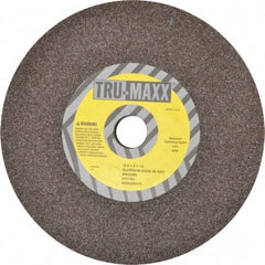 Tru-Maxx - 46 Grit Aluminum Oxide Bench & Pedestal Grinding Wheel - 10" Diam x 1-1/4" Hole x 1" Thick, 3250 Max RPM, P Hardness, Coarse Grade , Vitrified Bond - A1 Tooling