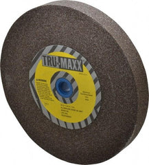 Tru-Maxx - 46 Grit Aluminum Oxide Bench & Pedestal Grinding Wheel - 10" Diam x 1-1/4" Hole x 1-1/4" Thick, 3250 Max RPM, P Hardness, Coarse Grade , Vitrified Bond - A1 Tooling