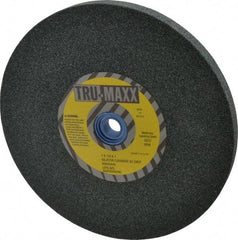 Tru-Maxx - 60 Grit Silicon Carbide Bench & Pedestal Grinding Wheel - 7" Diam x 1" Hole x 1/2" Thick, 3600 Max RPM, K Hardness, Medium Grade , Vitrified Bond - A1 Tooling