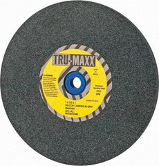 Tru-Maxx - 80 Grit Silicon Carbide Bench & Pedestal Grinding Wheel - 7" Diam x 1" Hole x 1/2" Thick, 3600 Max RPM, K Hardness, Medium Grade , Vitrified Bond - A1 Tooling