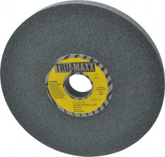 Tru-Maxx - 80 Grit Silicon Carbide Bench & Pedestal Grinding Wheel - 8" Diam x 1-1/4" Hole x 3/4" Thick, 3600 Max RPM, K Hardness, Medium Grade , Vitrified Bond - A1 Tooling