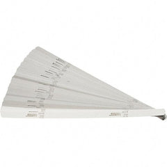 SPI - 32 Piece, 0.001 to 0.03" Thick, Parallel Feeler Gage Set - 12" Leaf Length, 1/2" Wide, High Carbon Steel - A1 Tooling