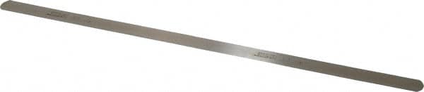 SPI - 0.25mm Thick x 1/2 Inch Wide x 12 Inch Leaf Length, Parallel Feeler Gage - High Carbon Steel - A1 Tooling