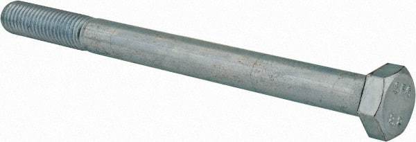 Value Collection - M12x1.75mm Metric Coarse, 150mm Length Under Head Hex Head Cap Screw - Partially Threaded, Grade 8.8 Steel, Zinc-Plated Finish, 19mm Hex - A1 Tooling